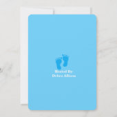 Invitation de Baby shower en caoutchouc jaune (Dos)