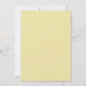 Invitation de Baby shower en feuillage jaune (Dos)