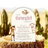 Invitation de Baby Shower en forme d'arche sur le 