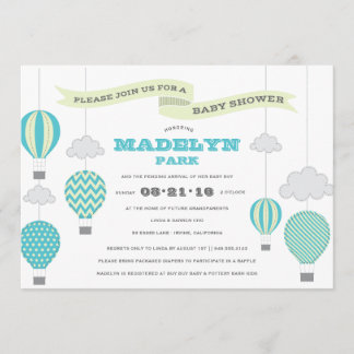 Invitation De Baby shower En Haut Et En Bas