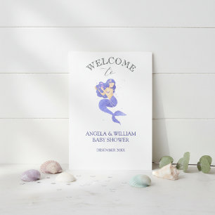 Invitation de Baby Shower Enchantante de Sirène Vi