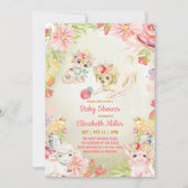 Invitation de Baby Shower Enchantée pour les Anima (Devant)