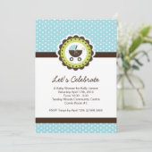 Invitation de Baby shower fantasque (Debout devant)