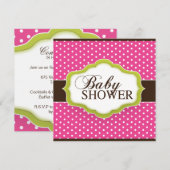 Invitation de Baby shower fantasque (Devant / Derrière)