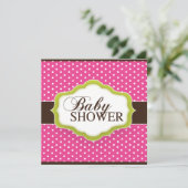 Invitation de Baby shower fantasque (Debout devant)