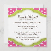 Invitation de Baby shower fantasque (Dos)