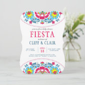 Invitation de Baby shower Fiesta (Debout devant)