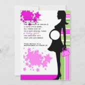 invitation de baby shower fille (Devant)