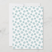 Invitation de baby shower fille à l'aquarelle vert (Dos)