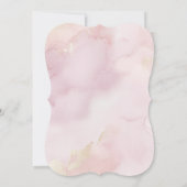 Invitation de Baby shower Fleur sauvage rose vif - (Dos)