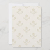 Invitation de Baby Shower Fleurie Imprimée Iris Vi (Dos)