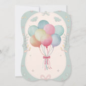Invitation de Baby shower Floral doux (Dos)