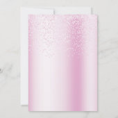 Invitation de Baby shower Floral Rose de Canard bl (Dos)