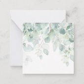 Invitation de Baby Shower Florale (Dos)