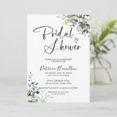 Invitation de Baby Shower Florale (Debout devant)