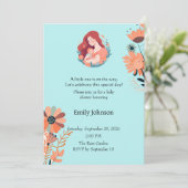 Invitation de baby shower florale mignonne (Debout devant)