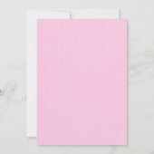 Invitation de baby shower florale rose – Modèle mo (Dos)