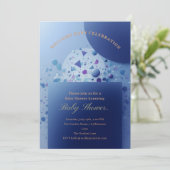 Invitation de baby shower florale vintage – Classi (Debout devant)