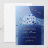 Invitation de baby shower florale vintage – Classi (Devant / Derrière)