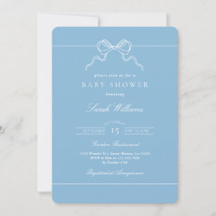 Invitation de baby shower garçon à l'arc-en-ciel f