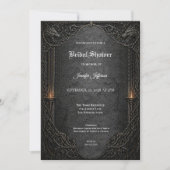 Invitation de baby shower gothique Dark GOT (Devant)