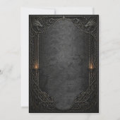 Invitation de baby shower gothique Dark GOT (Dos)