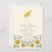 Invitation de Baby shower gothique de cuisine (Devant)