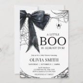 Invitation de Baby shower gothique Little Boo (Devant)