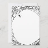 Invitation de Baby shower gothique Little Boo (Dos)