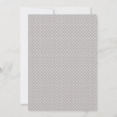 Invitation de Baby shower gris et rose (Dos)