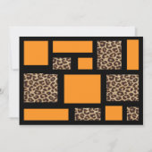 Invitation de Baby shower Halloween Ghost & Leopar (Dos)