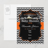 Invitation de Baby shower Halloween personnalisée (Devant / Derrière)