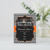 Invitation de Baby shower Halloween personnalisée (Debout devant)