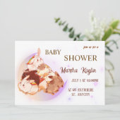 Invitation de baby shower imprimable (Debout devant)