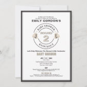 Invitation de baby shower Knockout (Devant)