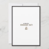 Invitation de baby shower Knockout (Dos)