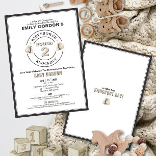 Invitation de baby shower Knockout