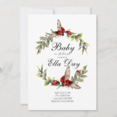 Invitation de Baby shower Lady Bug (Devant)