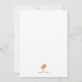 Invitation de baby shower - le caoutchouc mignon (Dos)