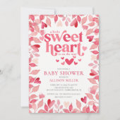 Invitation de Baby shower Little Sweetheart (Devant)