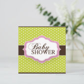 Invitation de Baby shower lunaire (Debout devant)