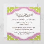 Invitation de Baby shower lunaire (Dos)