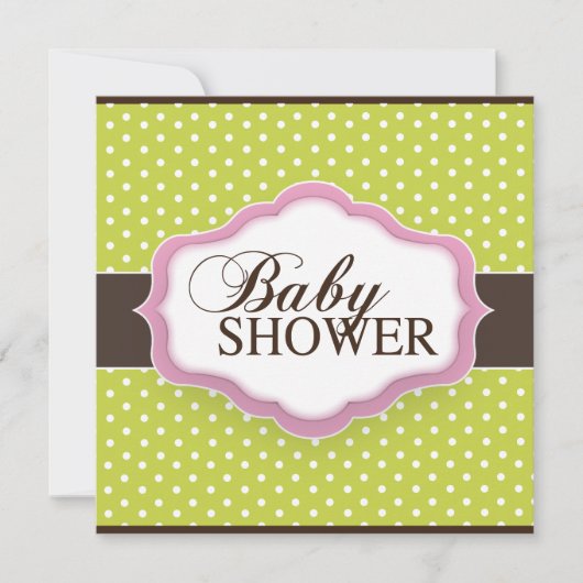 Invitation de Baby shower lunaire (Devant)
