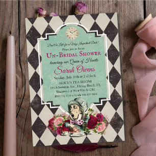 Invitation de Baby Shower Mariage Alice au Pays de