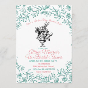 Invitation de Baby Shower Mariage Alice au Pays de