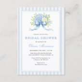 Invitation de Baby Shower Mariage Fleur d'Hydrange (Devant)