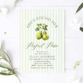 Invitation de Baby Shower Mariage Moderne Vert Gin