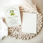 Invitation de Baby Shower Mariage Moderne Vert Gin