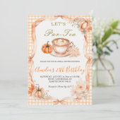 Invitation de Baby Shower Mariée Let's Par-Tea | P (Debout devant)