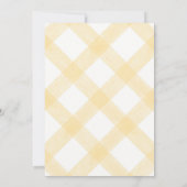 Invitation de baby shower Marigold Teddy Bear Ging (Dos)